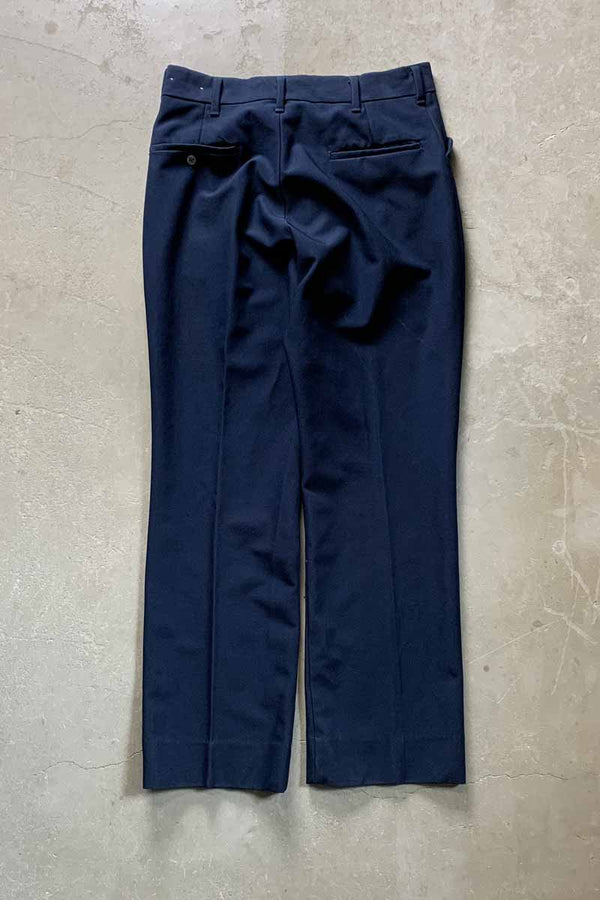 MADE IN USA 90'S SLACKS PANTS / NAVY [SIZE: W32L32 USED]