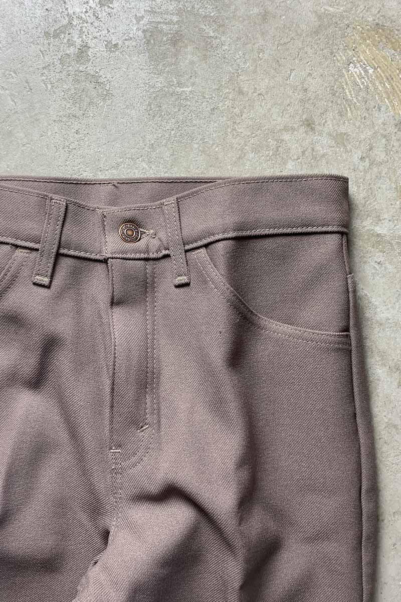MADE IN USA 97'S 517 BOOTSCUT STA-PREST POLY PANT / KHAKI [SIZE: W30L32 DEADSTOCK/NOS]