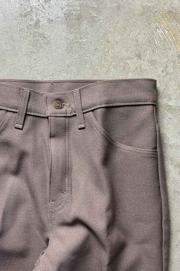 MADE IN USA 97'S 517 BOOTSCUT STA-PREST POLY PANT / KHAKI [SIZE: W30L32 DEADSTOCK/NOS]