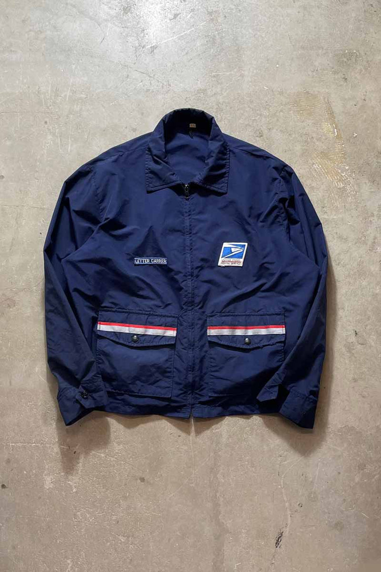 MADE IN USA 90'S USPS ZIP JACKET / NAVY [SIZE: XL USED]