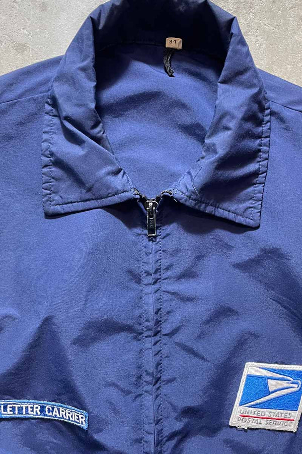 MADE IN USA 90'S USPS ZIP JACKET / NAVY [SIZE: XL USED]