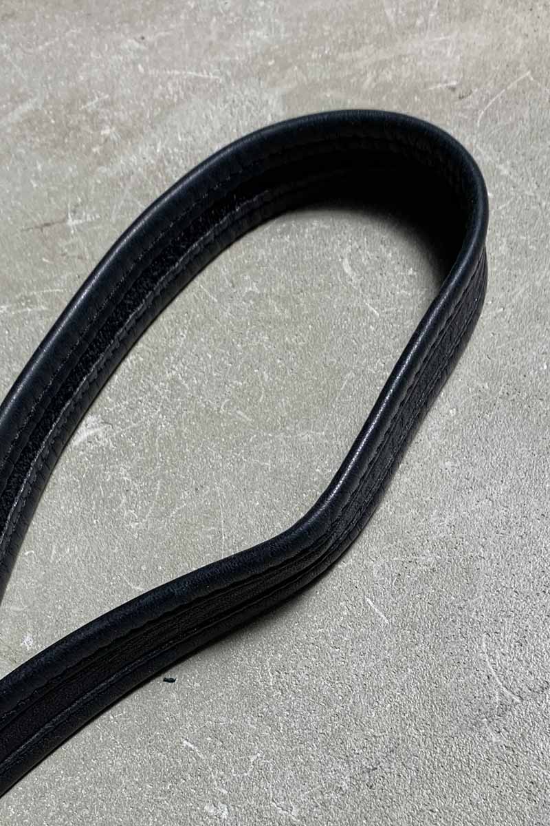 90'S SMALL LEATHER SHOULDER BAG / BLACK [SIZE: ONE SIZE USED]
