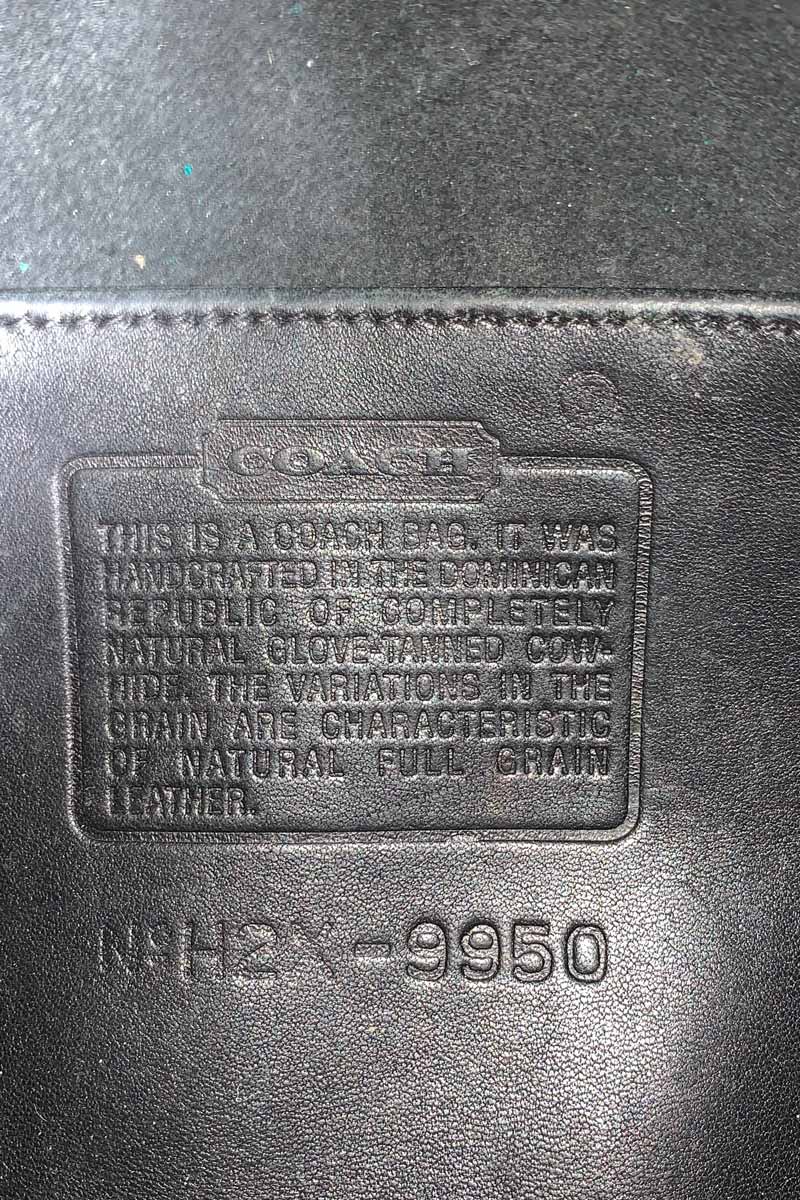 90'S SMALL LEATHER SHOULDER BAG / BLACK [SIZE: ONE SIZE USED]