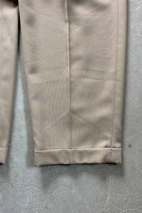 99'S TUCK SLACKS PANTS / BEIGE [SIZE: W32L32 USED]