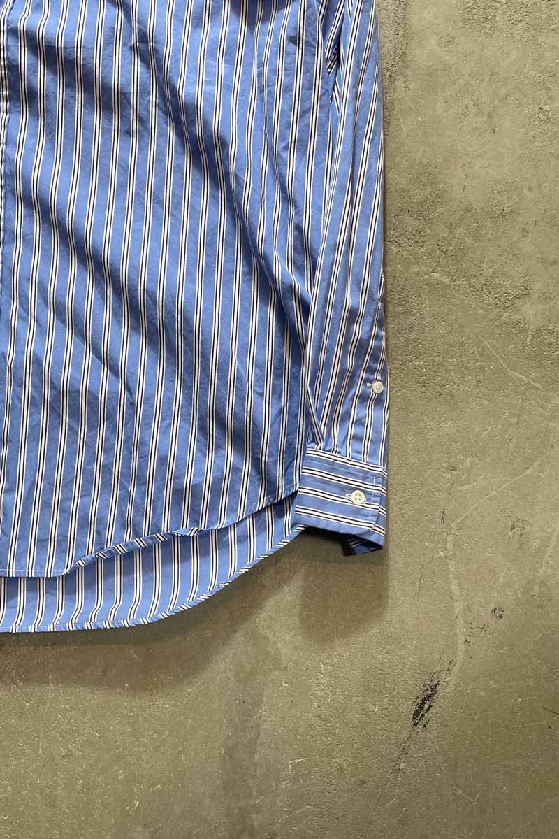 90'S L/S BD STRIPE BLAKE SHIRT / BLUE [SIZE:L USED]