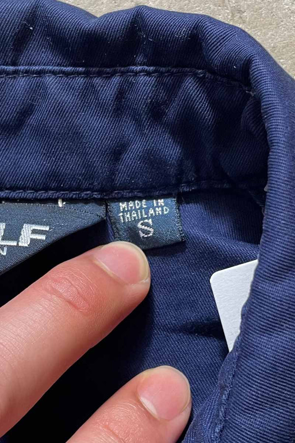 90'S ZIP UP JACKET / NAVY [SIZE: S USED]