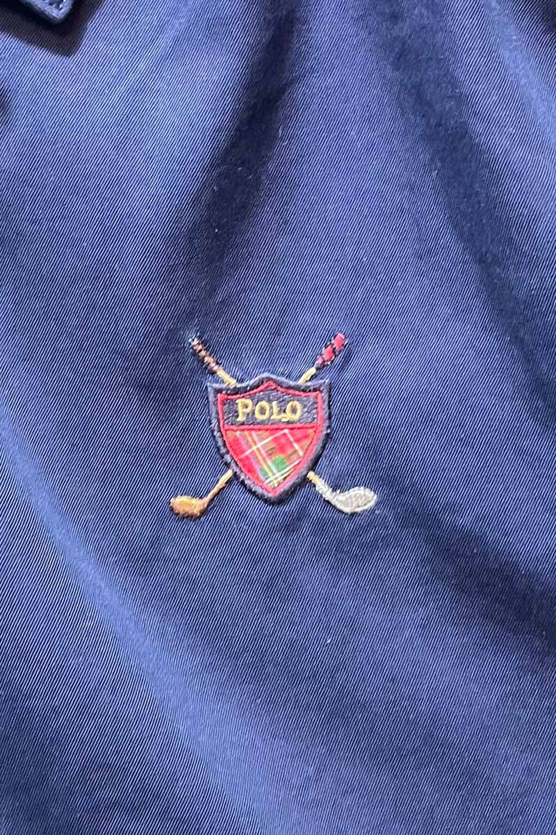90'S ZIP UP JACKET / NAVY [SIZE: S USED]