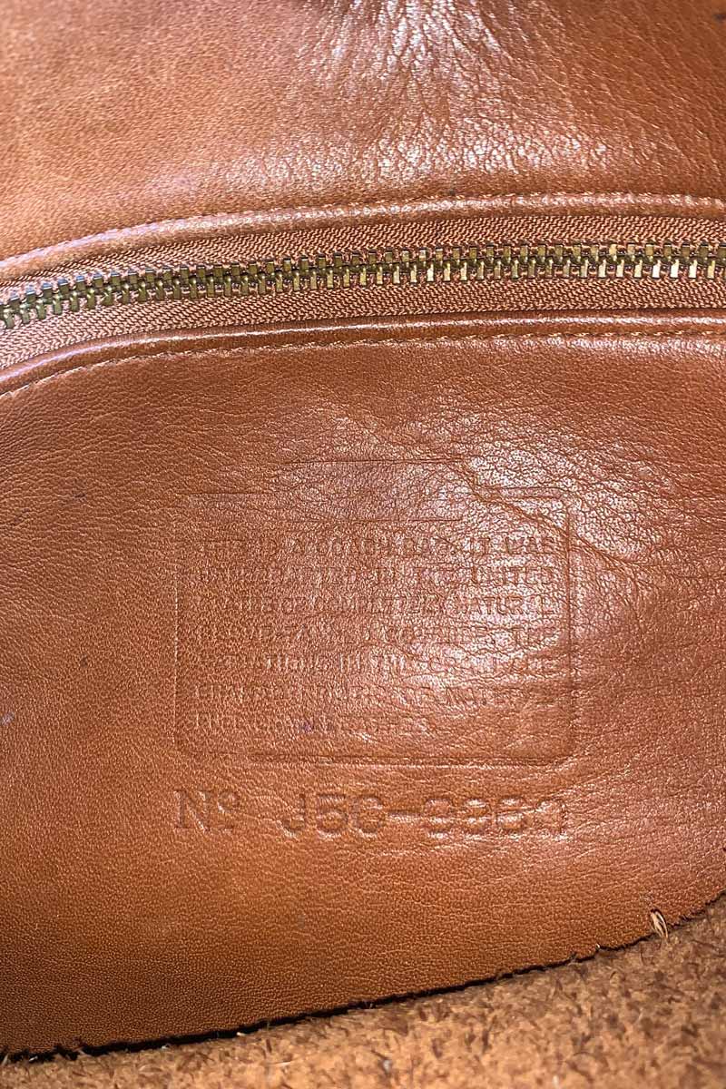 MADE IN USA 90'S LEATHER SMALL BACKPACK / BROWN [SIZE: ONE SIZE USED]