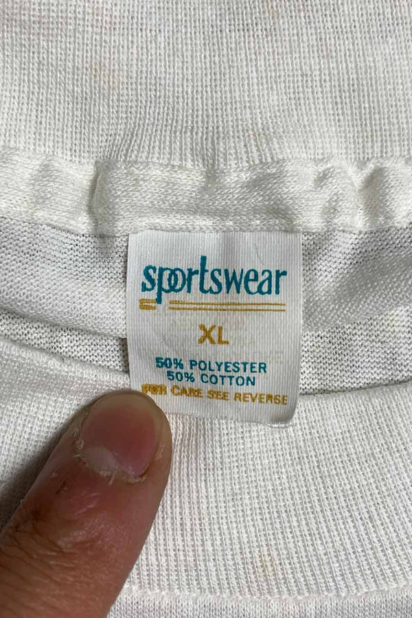 MADE IN USA 89-90'S S/S PAUL MCCARTNEY PRINT BAND TOUR T-SHIRT / WHITE [SIZE: XL USED]