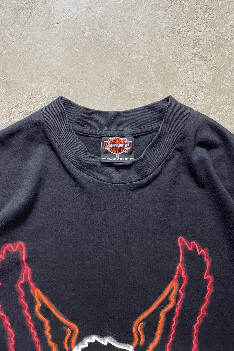 MADE IN USA 90'S BALD EAGLE T-SHIRT / BLACK [SIZE: M USED]
