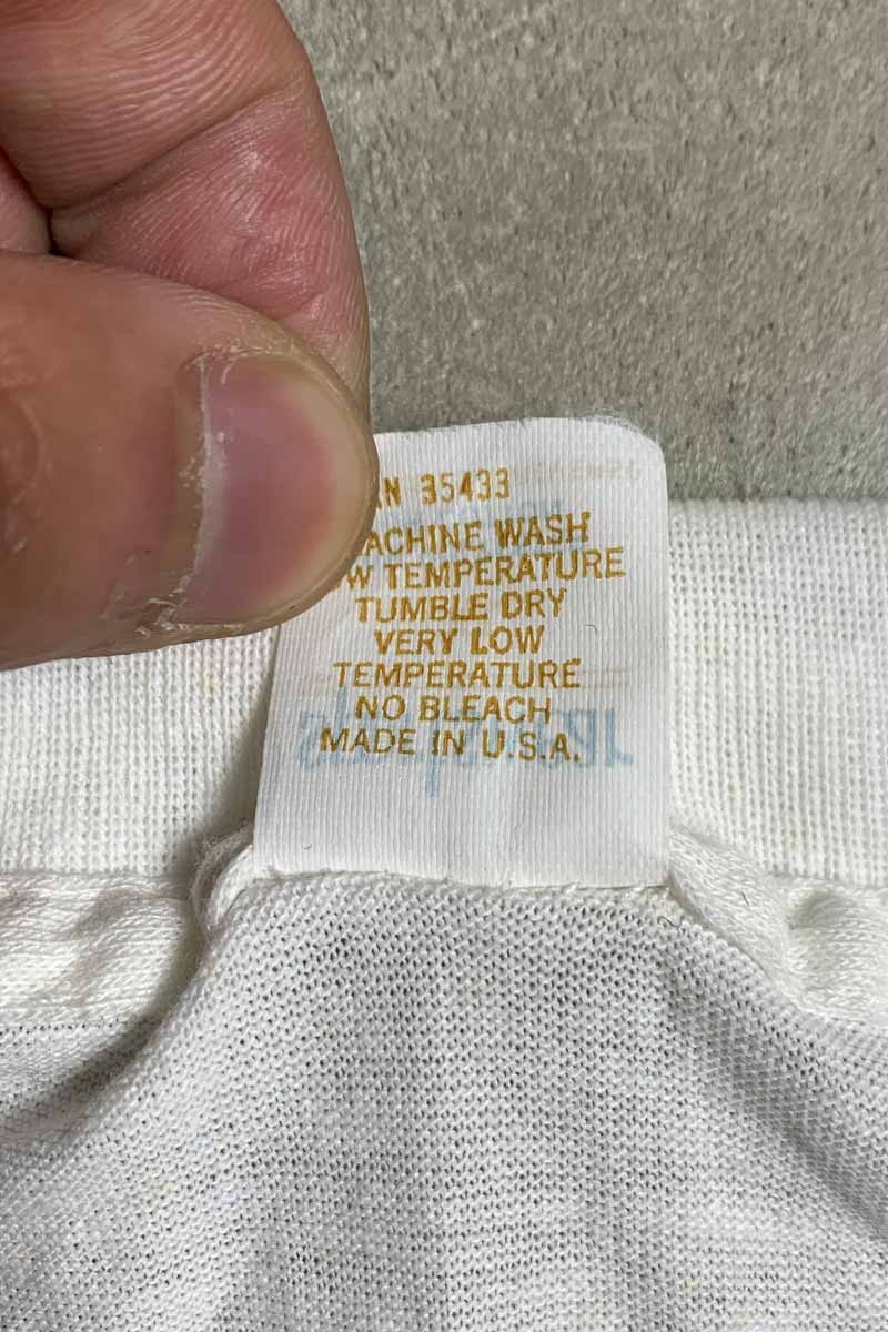 MADE IN USA 89-90'S S/S PAUL MCCARTNEY PRINT BAND TOUR T-SHIRT / WHITE [SIZE: XL USED]