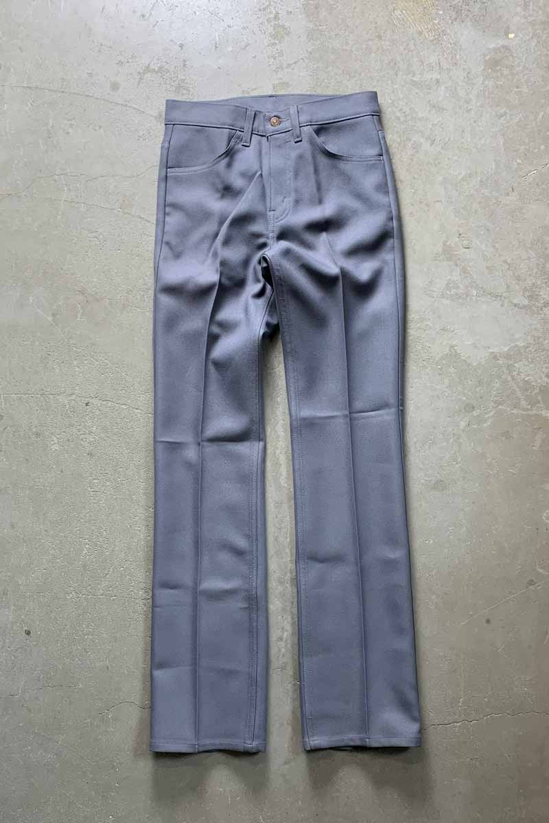 99'S 517 BOOTSCUT STA-PREST POLY PANT / GRAY [SIZE: W30L34 DEADSTOCK/NOS]