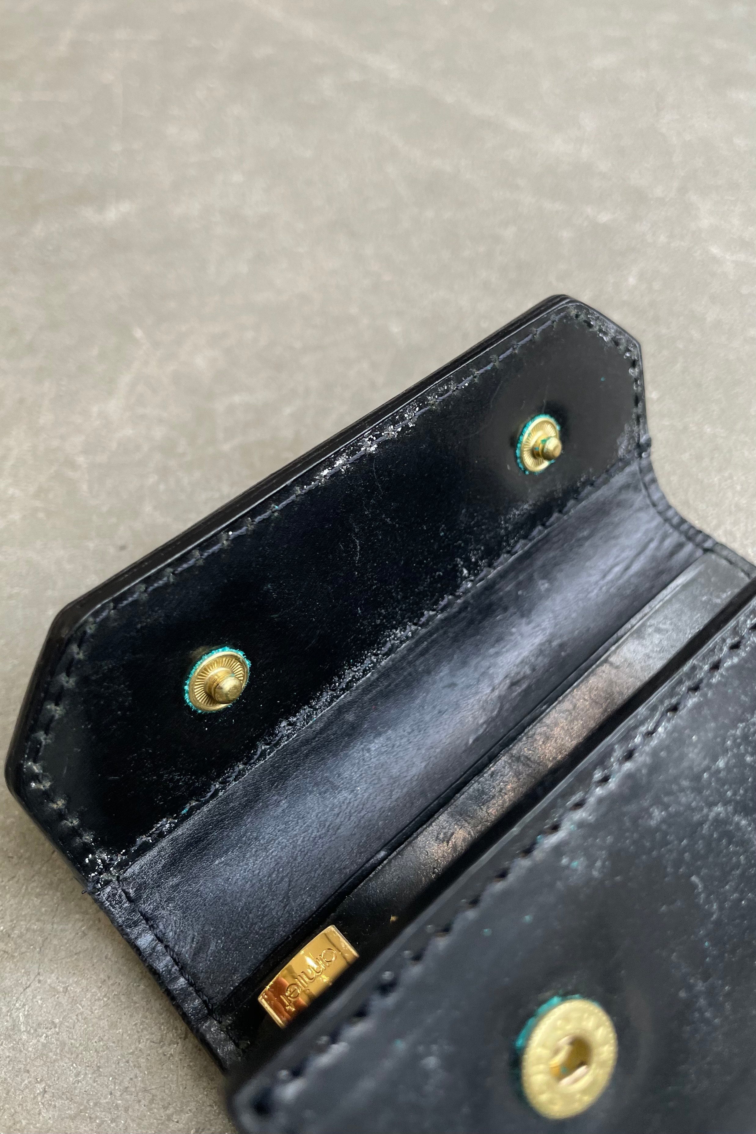 HORWEEN SHELL CORDOVAN KEY CASE / BLACK  [SIZE: ONE SIZE USED]
