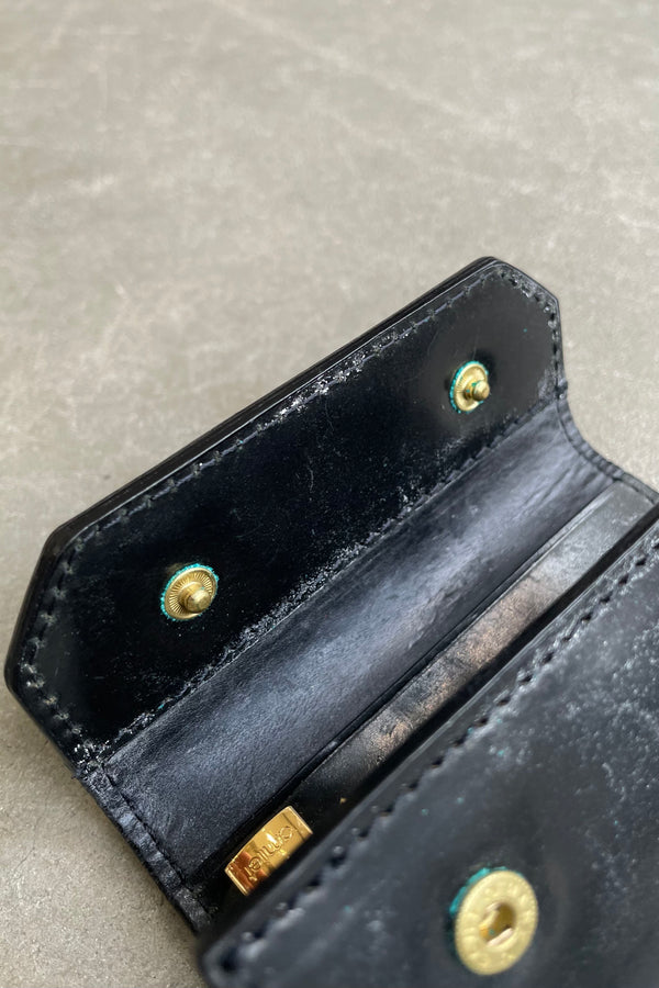 HORWEEN SHELL CORDOVAN KEY CASE / BLACK [SIZE: ONE SIZE USED]