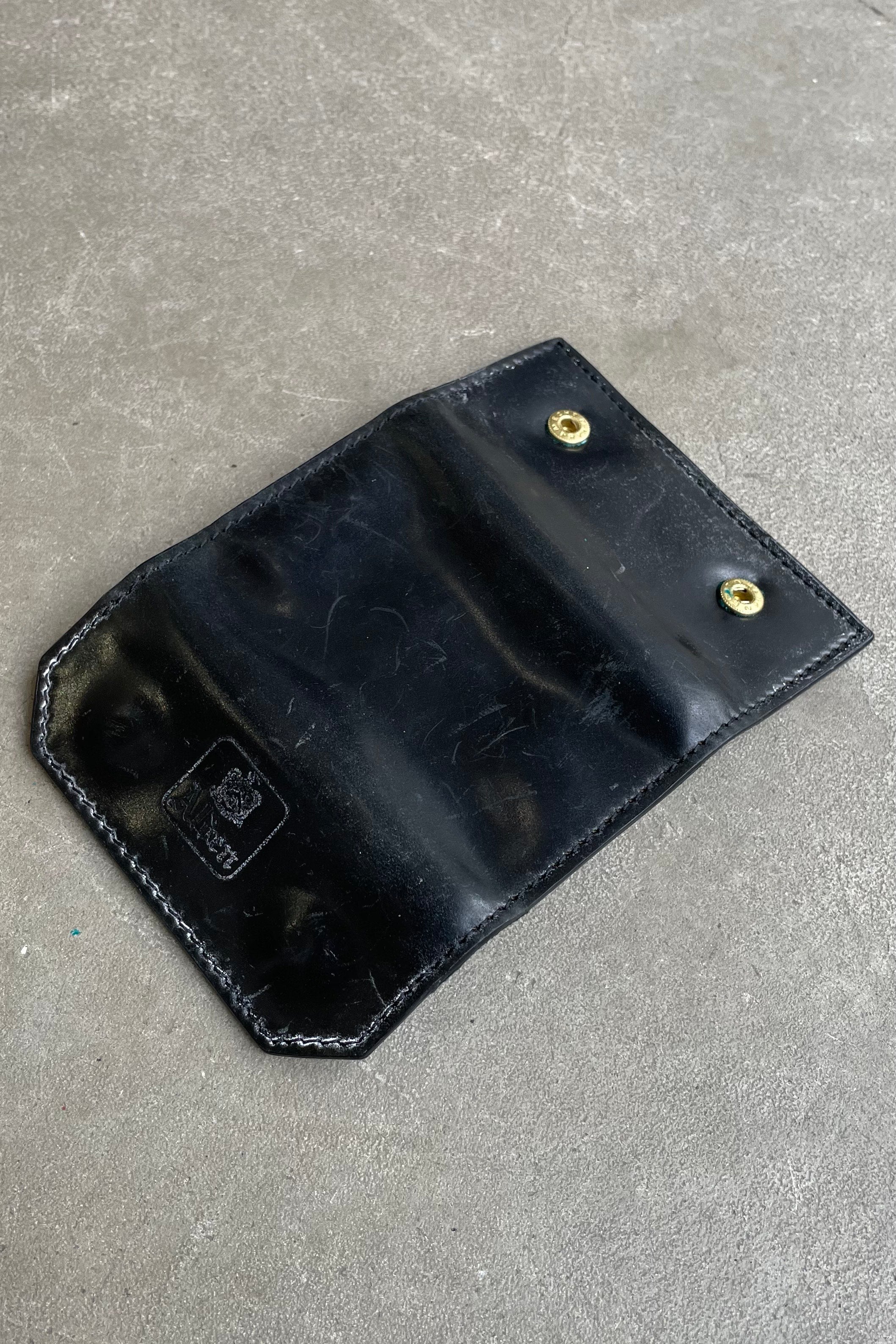 HORWEEN SHELL CORDOVAN KEY CASE / BLACK  [SIZE: ONE SIZE USED]