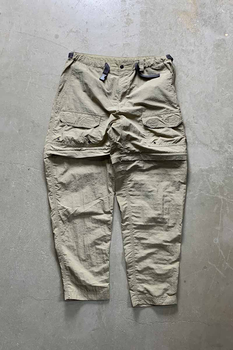 90'S 2WAY NYLON CARGO PANTS / BEIGE [SIZE: M USED]