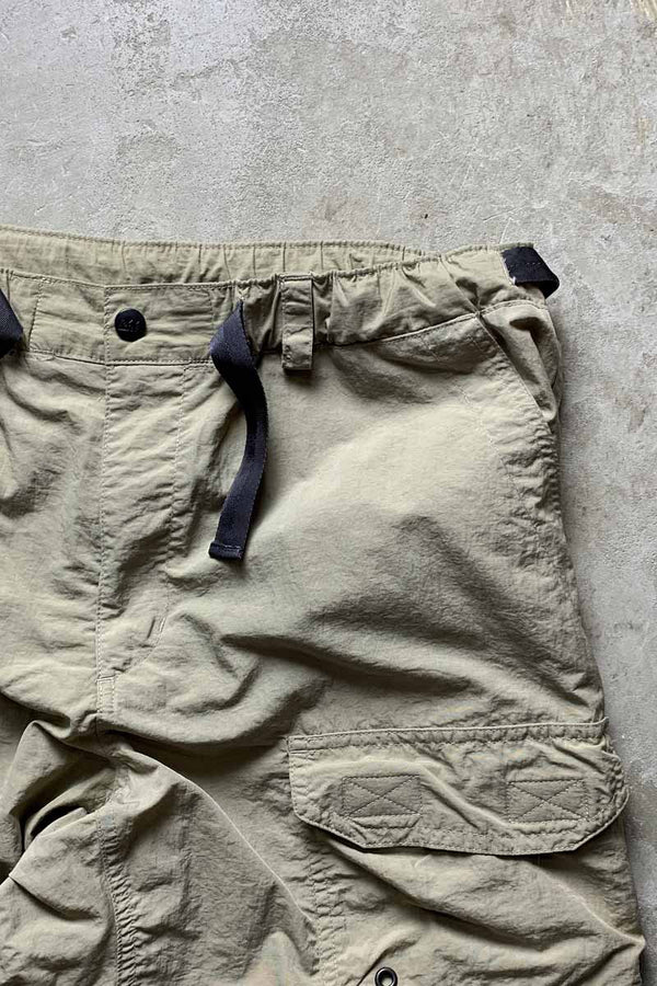90'S 2WAY NYLON CARGO PANTS / BEIGE [SIZE: M USED]