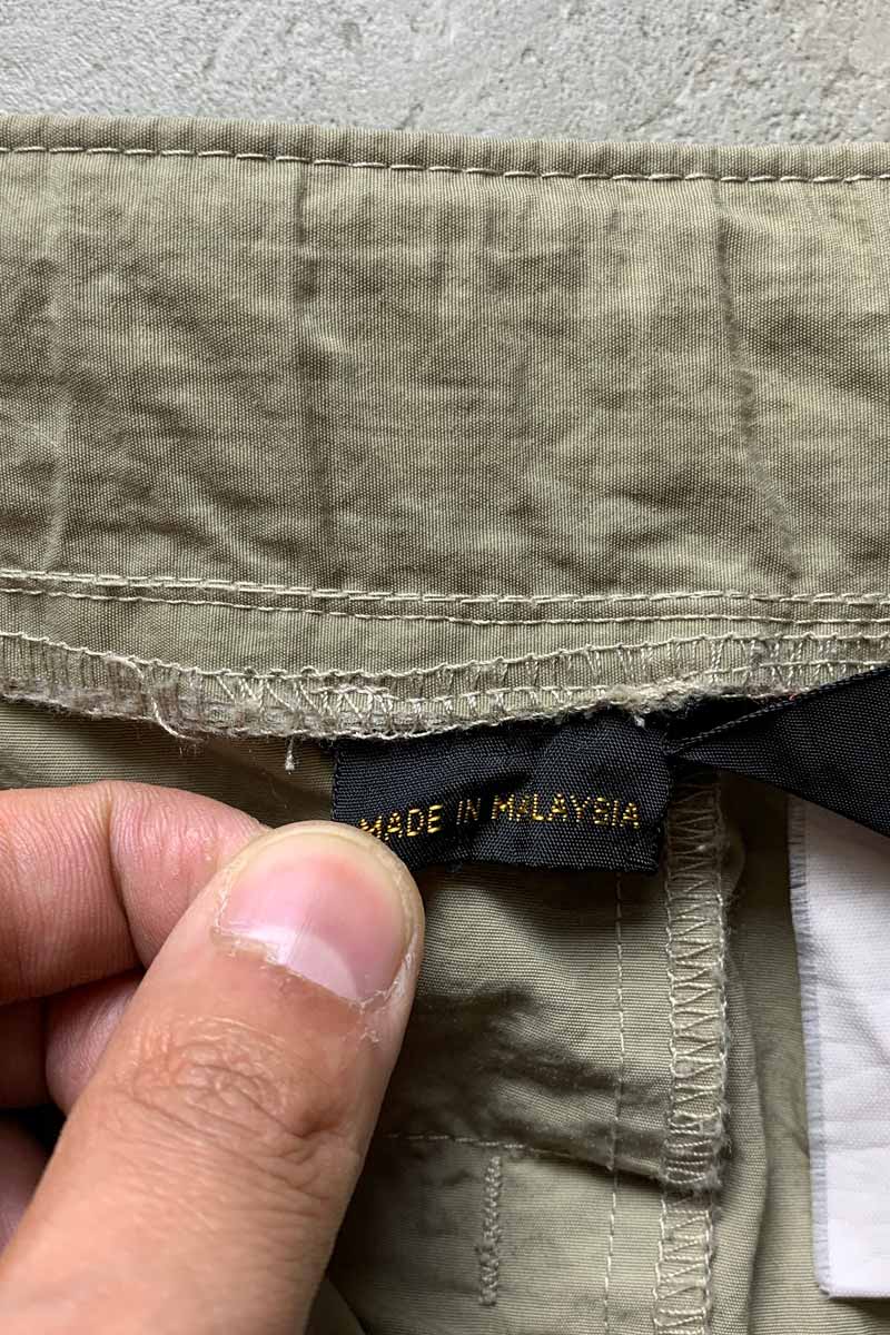 90'S 2WAY NYLON CARGO PANTS / BEIGE [SIZE: M USED]