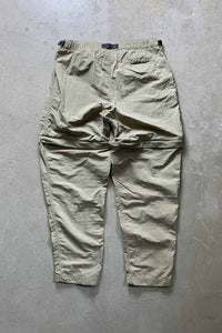 90'S 2WAY NYLON CARGO PANTS / BEIGE [SIZE: M USED]