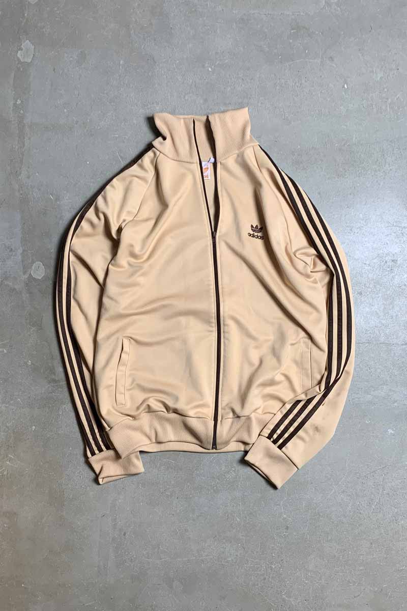 80'S TRACK JACKET / BEIGE [SIZE: XL USED]