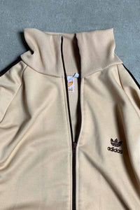 80'S TRACK JACKET / BEIGE [SIZE: XL USED]