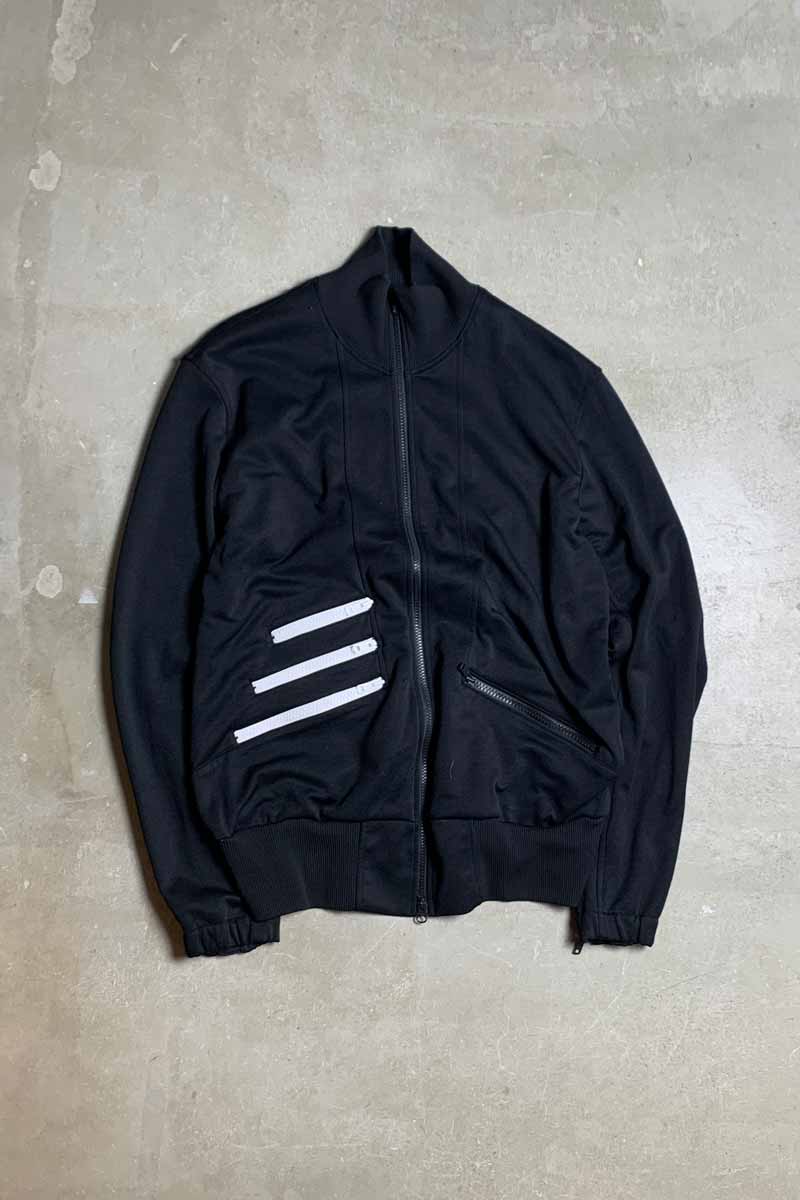 POCKET DESIGN TRACK JACKET / BLACK [SIZE: XL USED]