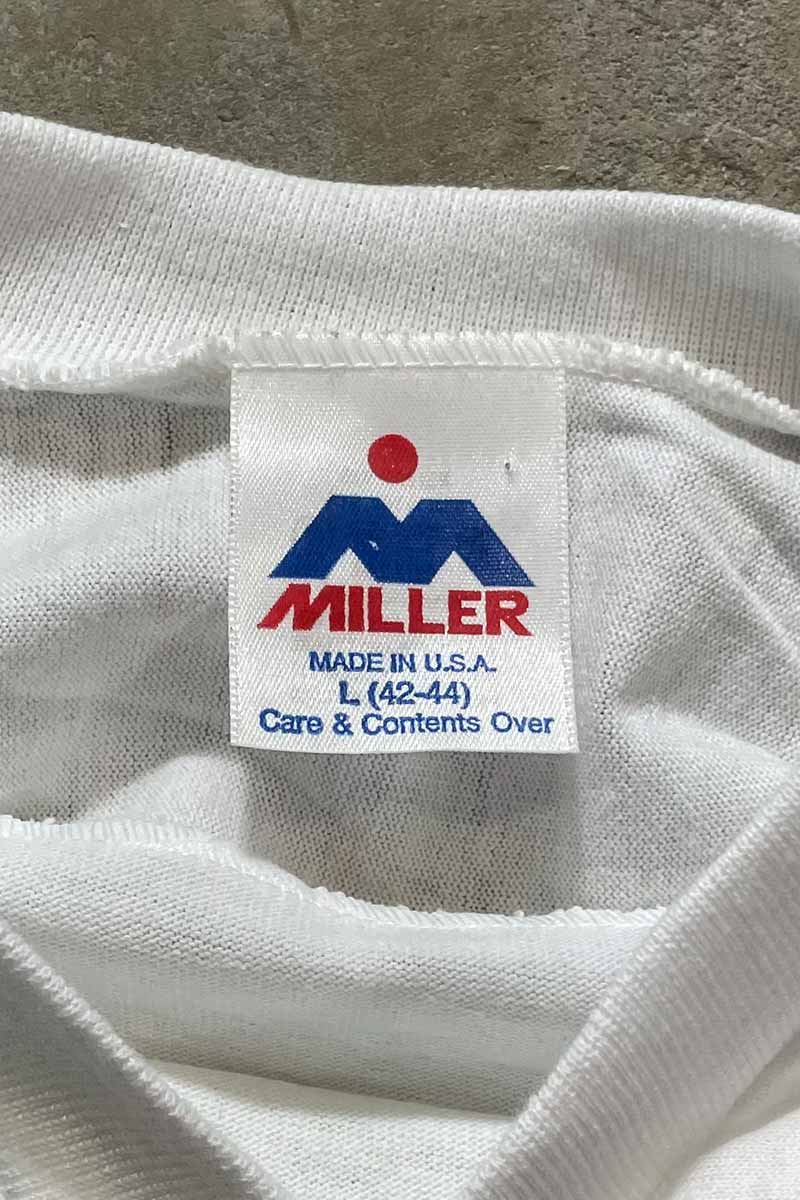 MADE IN USA 89'S LOVE AND ROCKETS GAME T-SHIRT / WHITE [SIZE: L USED]
