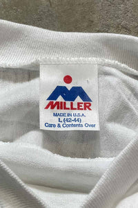 MADE IN USA 89'S LOVE AND ROCKETS GAME T-SHIRT / WHITE [SIZE: L USED]