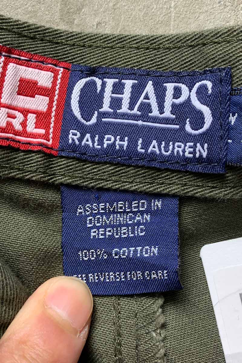 90'S TUCK CHINO PANTS / OLIVE [SIZE: W29L32 DEADSTOCK/NOS]