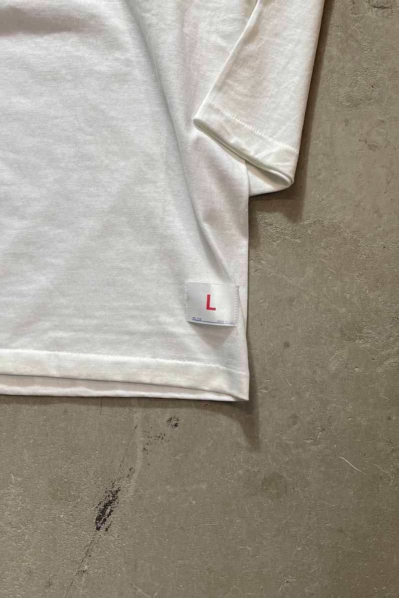 MADE IN USA 89'S LOVE AND ROCKETS GAME T-SHIRT / WHITE [SIZE: L USED]