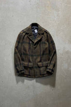 画像をギャラリービューアに読み込む, CHECK WOOL MIDDLE COAT / OLIVE [SIZE: S USED]
