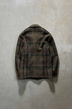 画像をギャラリービューアに読み込む, CHECK WOOL MIDDLE COAT / OLIVE [SIZE: S USED]
