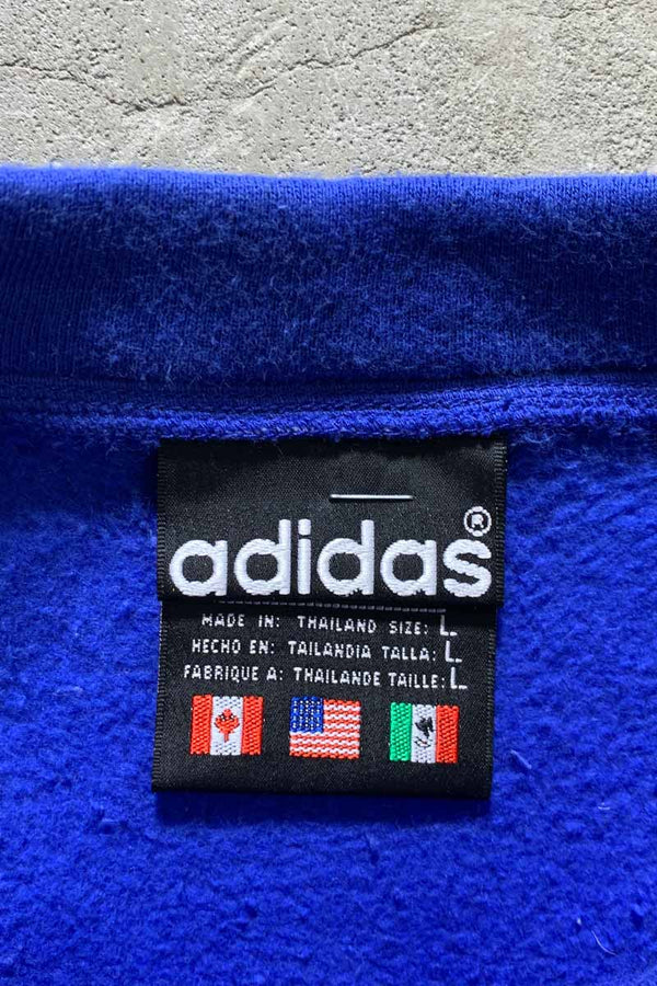 80'S HALF-ZIP SWEATSHIRT / BLUE [SIZE: L USED]