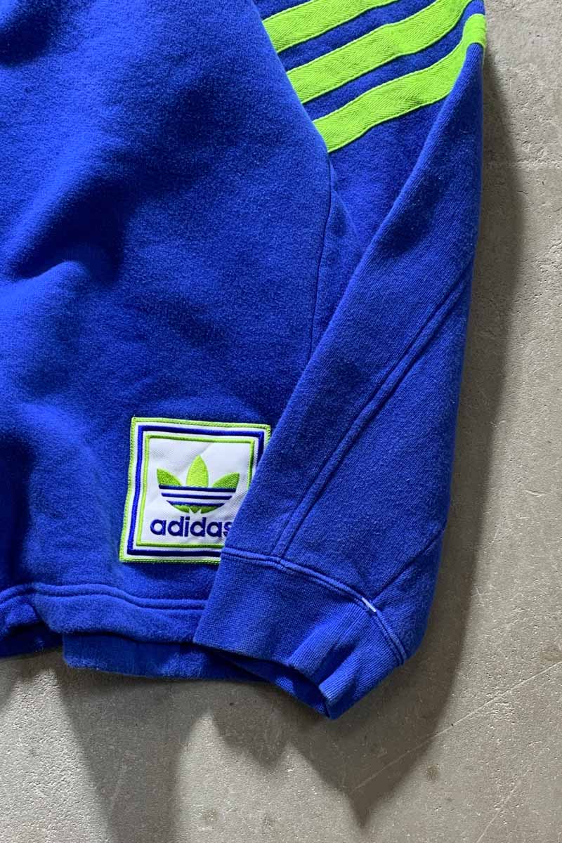 80'S HALF-ZIP SWEATSHIRT / BLUE [SIZE: L USED]