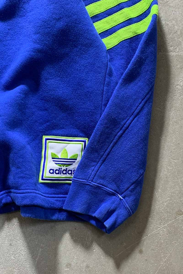 80'S HALF-ZIP SWEATSHIRT / BLUE [SIZE: L USED]