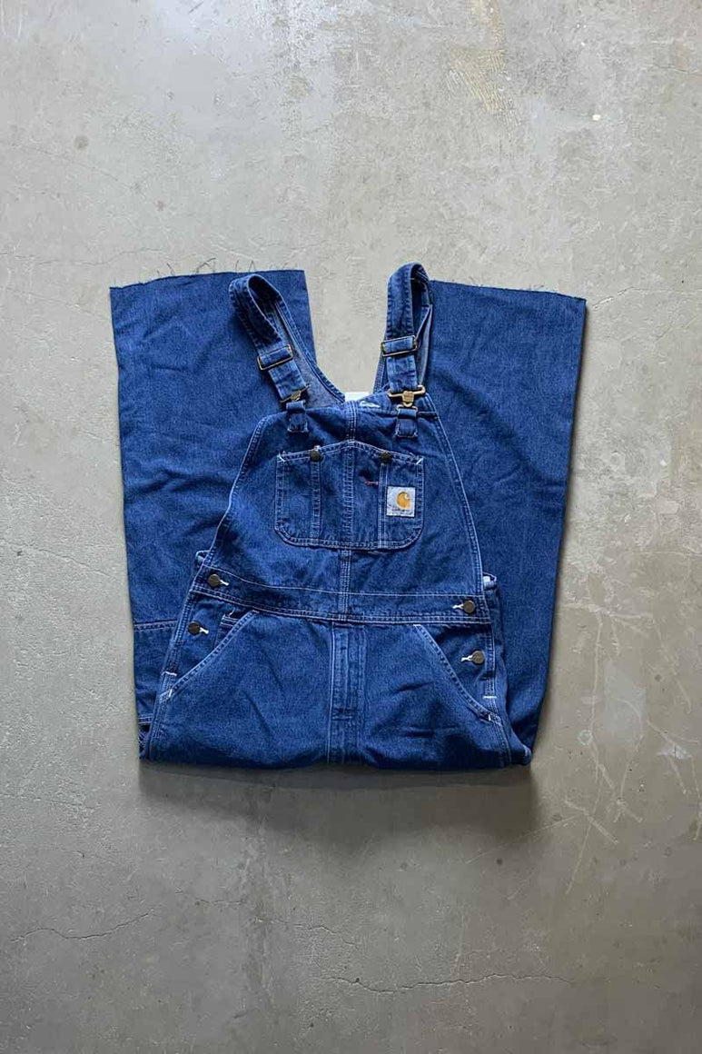 MADE IN MEXICO 06'S CUT OFF DENIM OVERALL / INDIGO [SIZE: 32 USED]