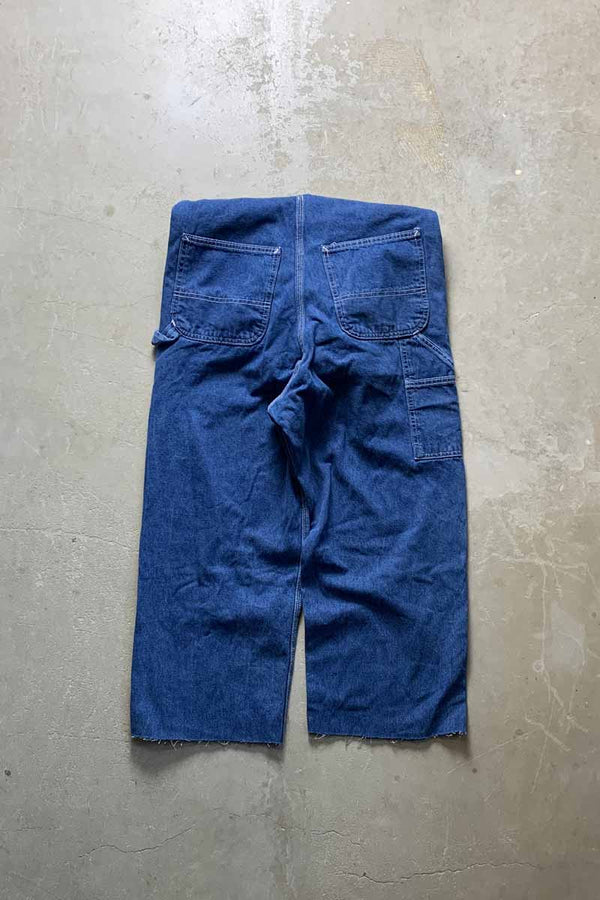 MADE IN MEXICO 06'S CUT OFF DENIM OVERALL / INDIGO [SIZE: 32 USED]