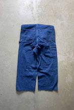 画像をギャラリービューアに読み込む, MADE IN MEXICO 06&#39;S CUT OFF DENIM OVERALL / INDIGO [SIZE: 32 USED]
