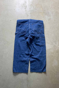 MADE IN MEXICO 06'S CUT OFF DENIM OVERALL / INDIGO [SIZE: 32 USED]