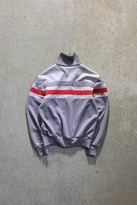 80'S ZIP UP TRACK JACKET  / GREY [SIZE: S USED]