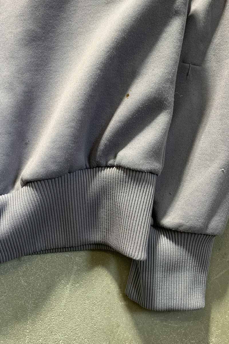 80'S ZIP UP TRACK JACKET  / GREY [SIZE: S USED]