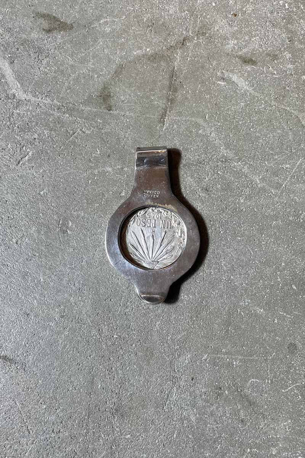 45'S MEXICO SILVER COIN MONEY CLIP [SIZE: ONE SIZE USED]