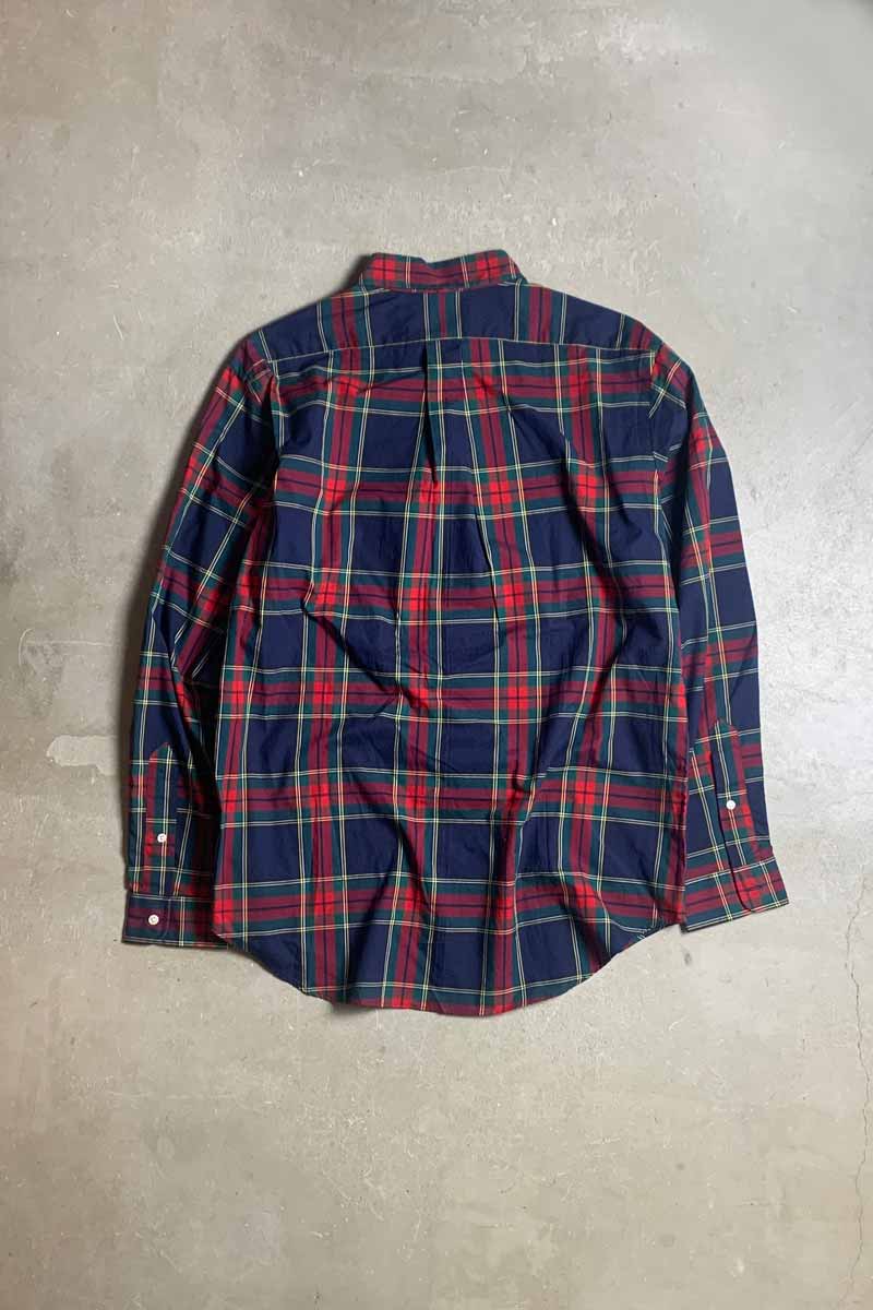 90'S L/S CLASSIC FIT CHECK SHIRT / MULTI [SIZE: L DEADSTOCK/NOS]