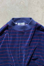 画像をギャラリービューアに読み込む, 90&#39;S BORDER VELOUR SWEATSHIRT / NAVY [SIZE: M USED]
