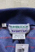 画像をギャラリービューアに読み込む, 90&#39;S BORDER VELOUR SWEATSHIRT / NAVY [SIZE: M USED]
