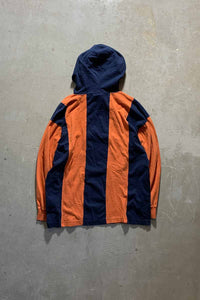 90'S L/S STRIPE HOODIE T-SHIRT / ORANGE [SIZE: XL USED]