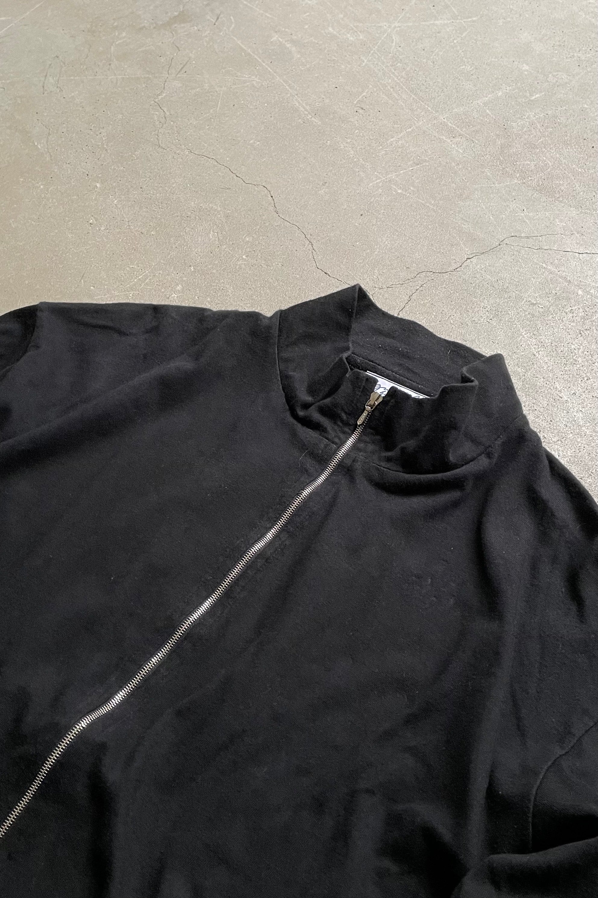 90'S ZIP UP CUTSEW / BLACK [SIZE: 1(M) USED]