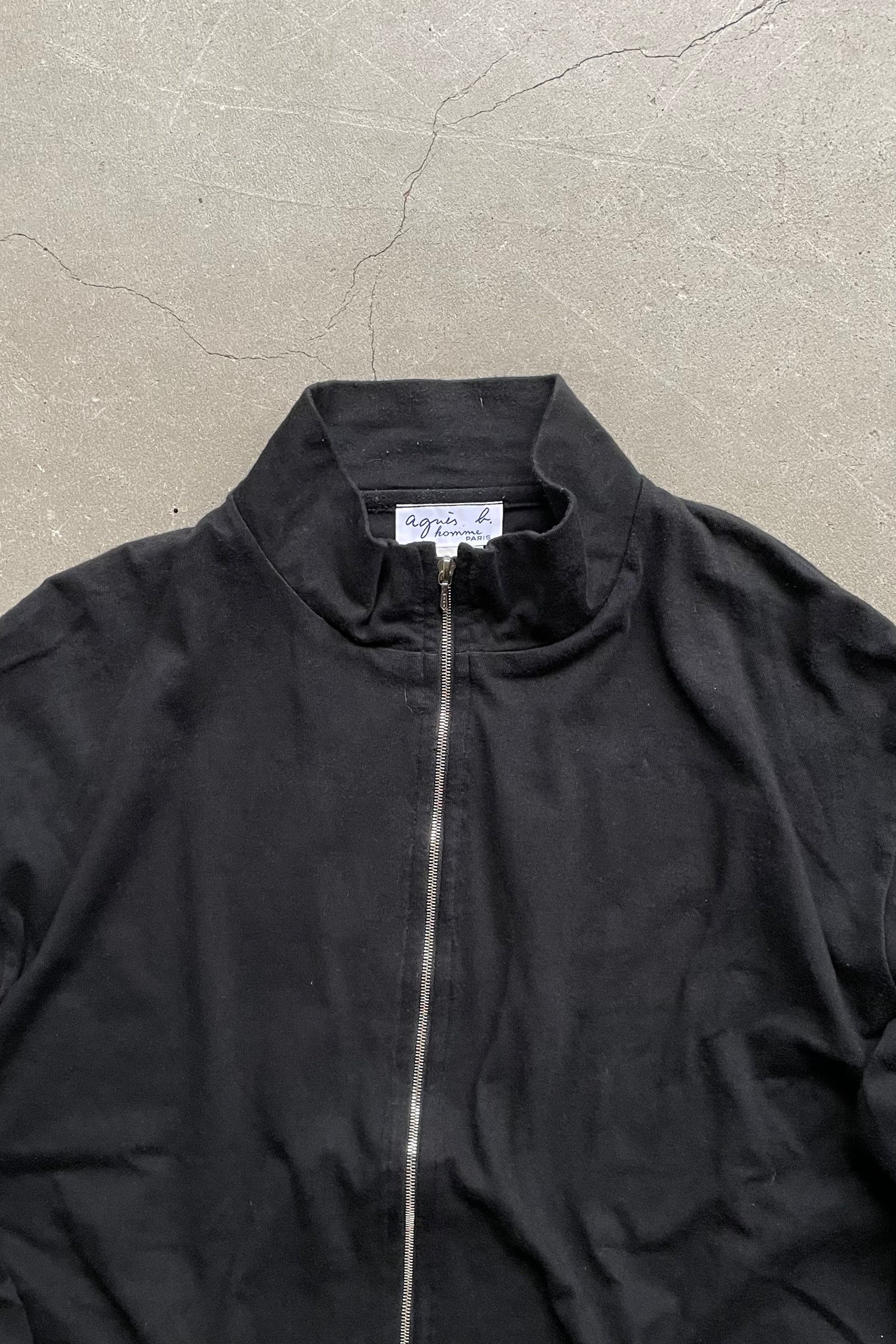 90'S ZIP UP CUTSEW / BLACK [SIZE: 1(M) USED]