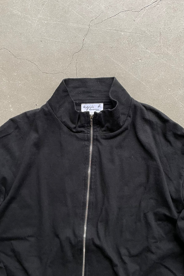 90'S ZIP UP CUTSEW / BLACK [SIZE: 1(M) USED]