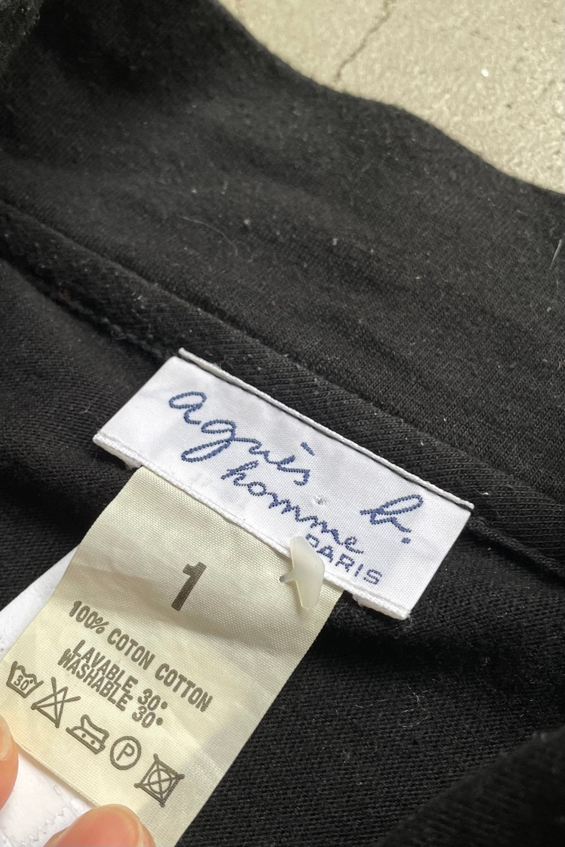 90'S ZIP UP CUTSEW / BLACK [SIZE: 1(M) USED]